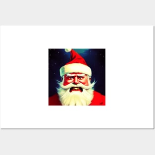 Angry Santa Claus Posters and Art